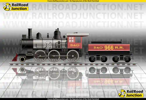 Profile illustration of the 2-6-0 Mogul steam locomotive