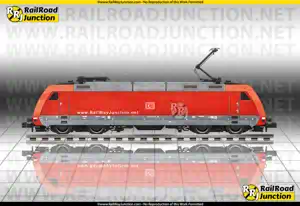 Side profile view of a DB Class 101 electric locomotive