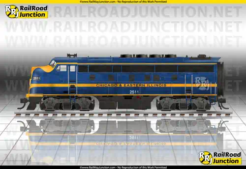Color image representing the EMD F3 locomotive unit