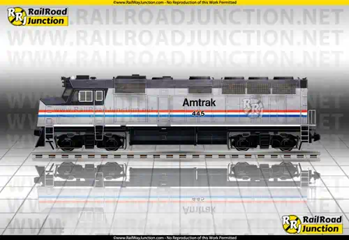 Color image representing the EMD F40PH locomotive unit