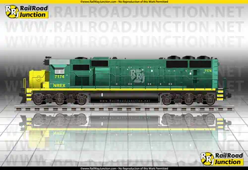 Color image representing the EMD SD50 locomotive unit